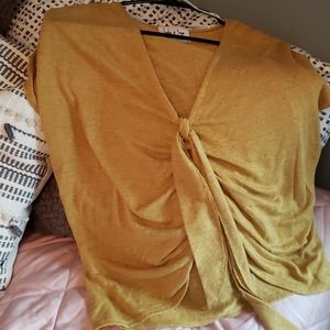 Sadie and sage front tie short sleeve